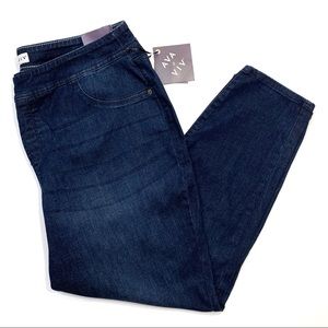 Ava & Viv 20 W Regular Dark Wash Stretch Jeggings